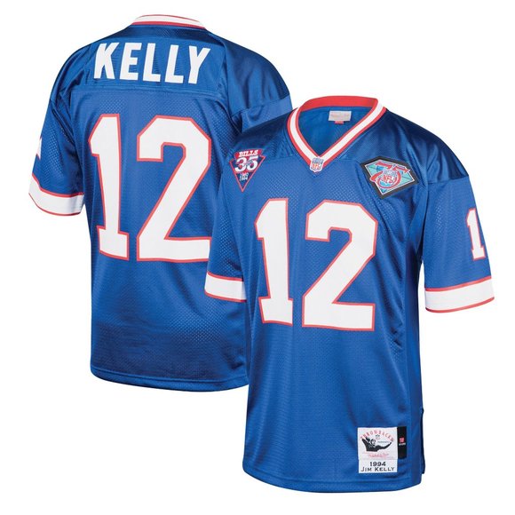 Jim Kelly Buffalo Bills Mitchell & Ness 1994 Authentic NFL Throwback Jersey - Picture 12 of 12